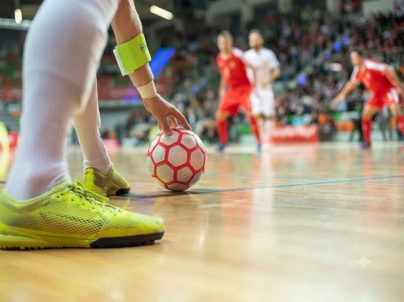 Futsal sử dụng đá biên bằng chân và không có luật việt vị